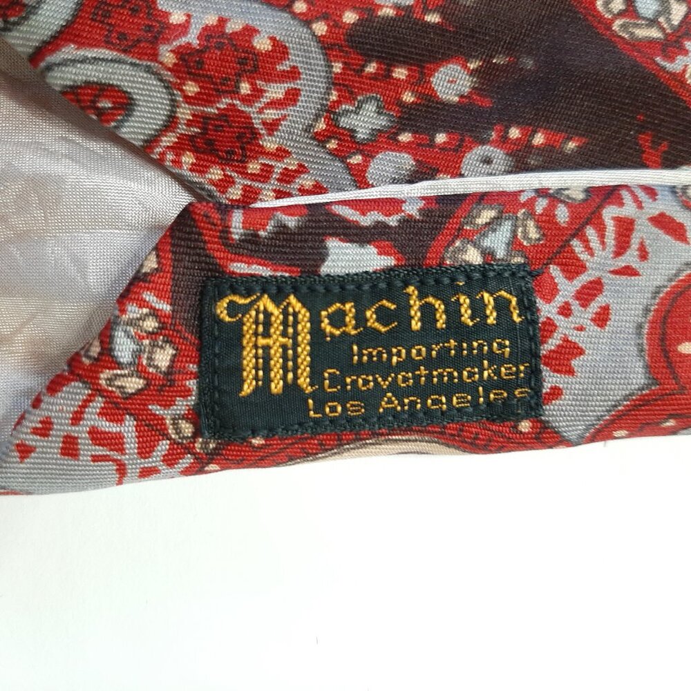 Vintage Silk Paisley Tie - Picture 7 of 8